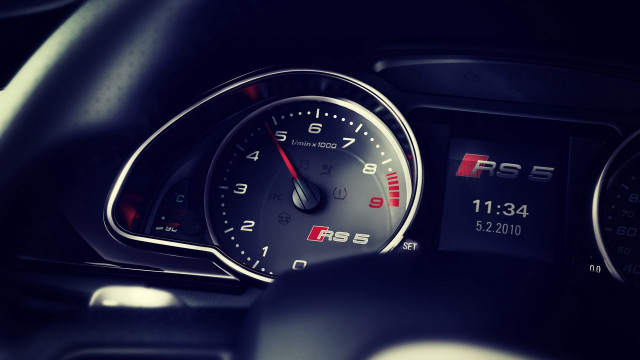 Car dashboard gauges moon night free wallpaper - medium preview image