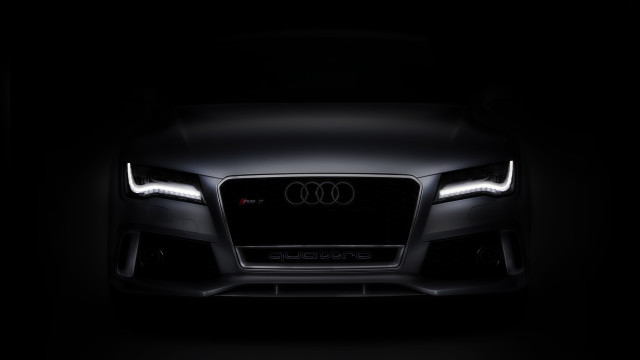 Black car dark headlights spotlight #2 free wallpaper - medium preview image