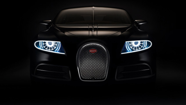 Bugatti headlights dark neoclassic dahlov free wallpaper - medium preview image