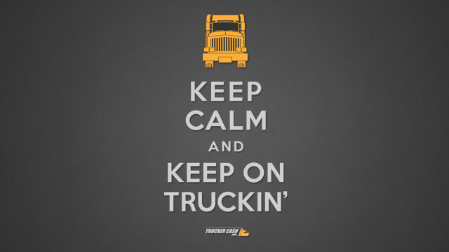 Yellow truck keep calm cross free wallpaper - medium preview image
