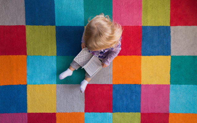 Toddler colorful rug book argyle free wallpaper - medium preview image