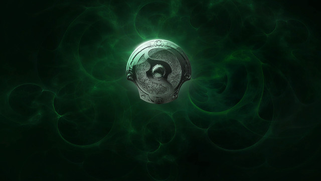 Green black circular symbolism ambientocclusion free wallpaper - medium preview image