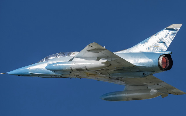 Fighter jet blue sky red #2 free wallpaper - medium preview image