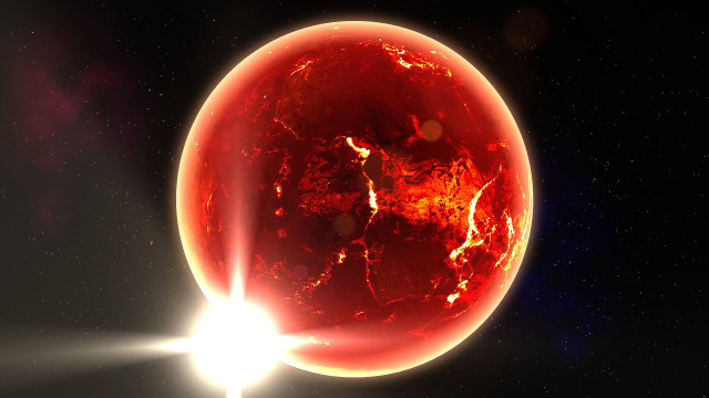 Red planet bright light star free wallpaper - medium preview image