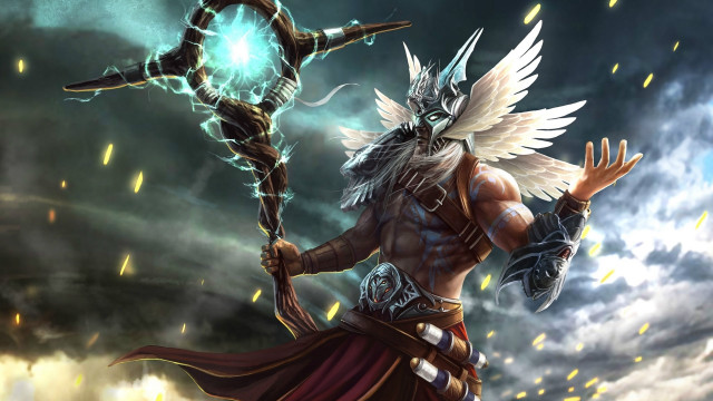 Angelic swordman demon background epic free wallpaper - medium preview image