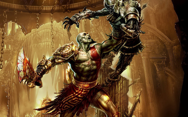 Gothic demon costume armor weapon free wallpaper - medium preview image