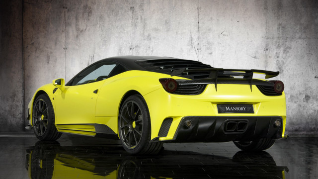 Yellow sports car garage farid free wallpaper - medium preview image
