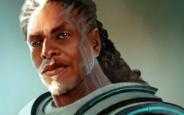 Man dreadlocks white shirt serious free wallpaper - medium preview image