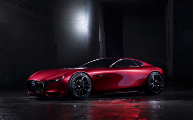Red car dark room digital free wallpaper - medium preview image