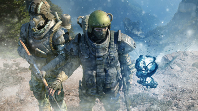 Snowy military astral armor beard free wallpaper - medium preview image