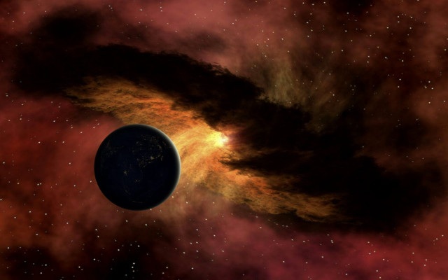 Black hole red yellow space #2 free wallpaper - medium preview image