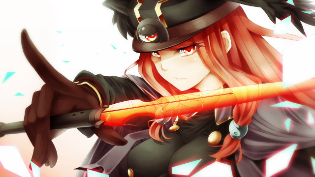 Woman costume sword hat camera free wallpaper - medium preview image