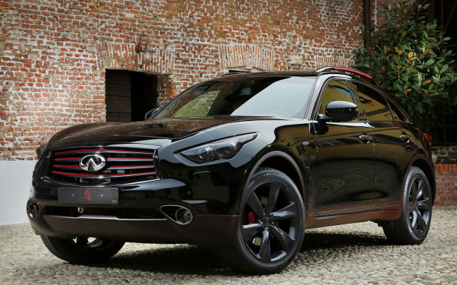 Black infiniti brick building tree free wallpaper - medium preview image
