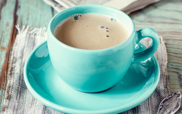 Coffee saucer spoon napkin book free wallpaper - medium preview image