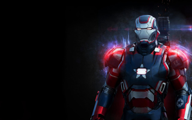 Man suit red light armor free wallpaper - medium preview image