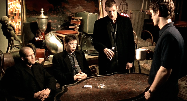Men table game room gathering free wallpaper - medium preview image