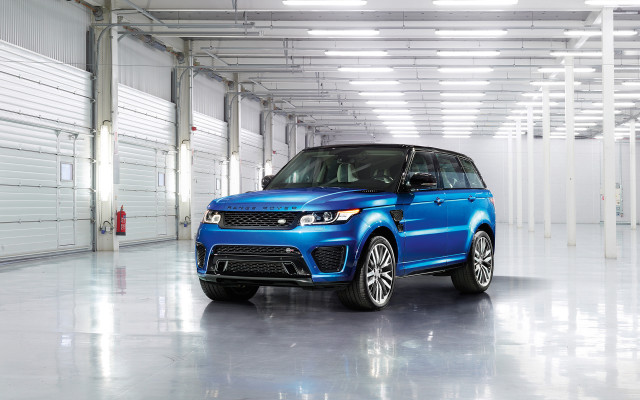 Blue range rover garage white free wallpaper - medium preview image