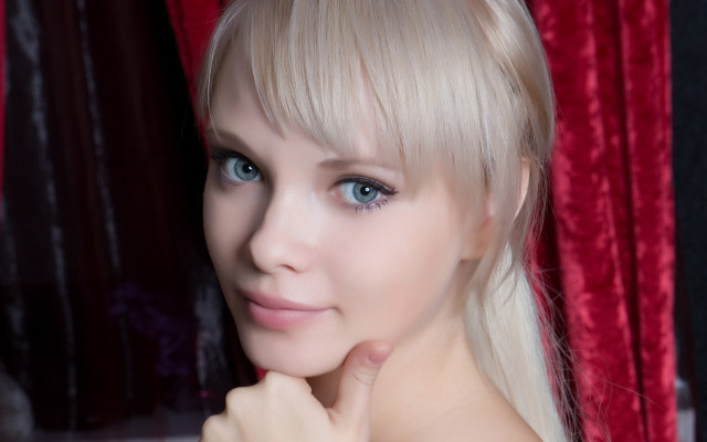 Elina karimova blonde blue eyes #7 free wallpaper - medium preview image