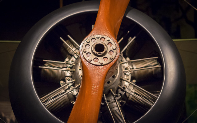 Propeller woodenhandle metalspokes dieselpunk clocktower free wallpaper - medium preview image
