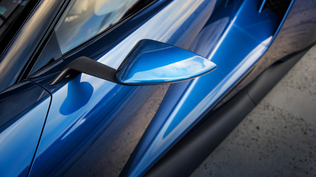 Blue car side mirror parking free wallpaper - medium preview image