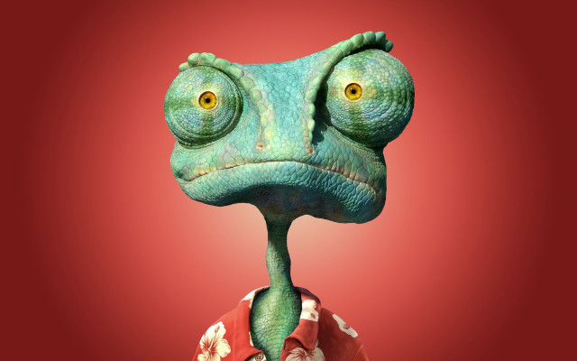 Green chameleon red shirt red free wallpaper - medium preview image
