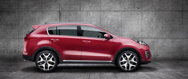 Red car concrete wall black free wallpaper - medium preview image