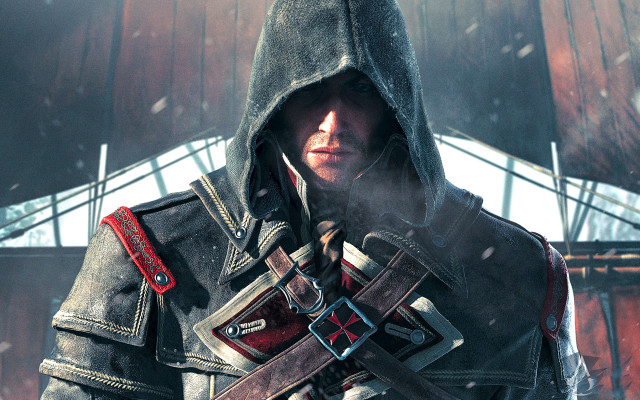 Man hooded sword book videogame free wallpaper - medium preview image