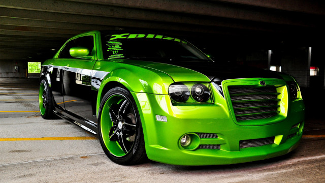 Green car parking garage meter free wallpaper - medium preview image