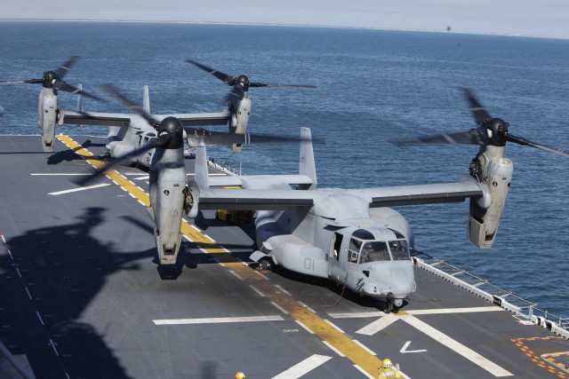 Military plane ship water deck #2 free wallpaper - medium preview image