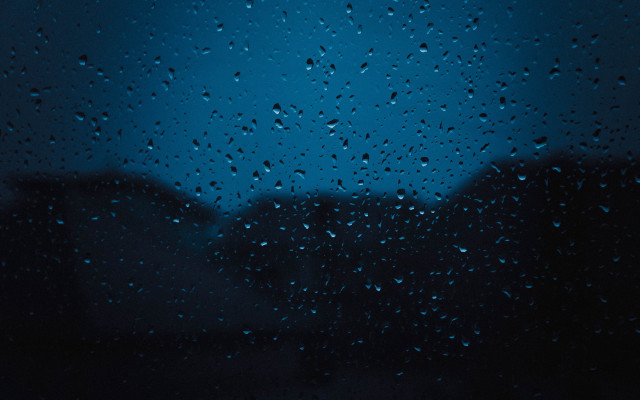 Rainy window building blue sky free wallpaper - medium preview image