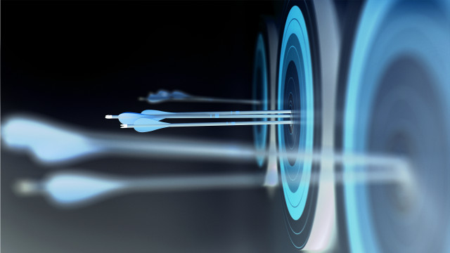 Dartboard target arrow blue 3d free wallpaper - medium preview image