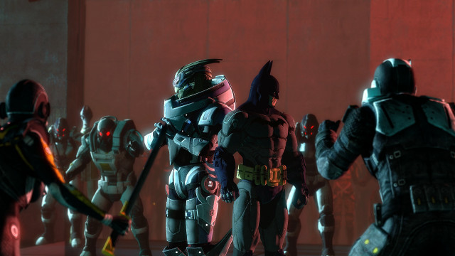 Group costumes red light mecha free wallpaper - medium preview image