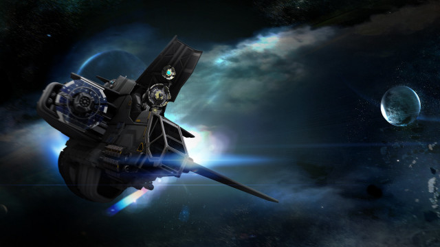 Sci fi fighter ship space #2 free wallpaper - medium preview image