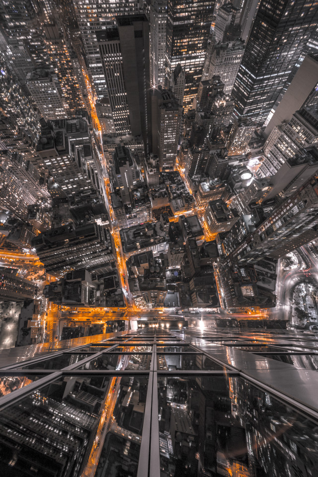 City night lights buildings background #4 free wallpaper - medium preview image