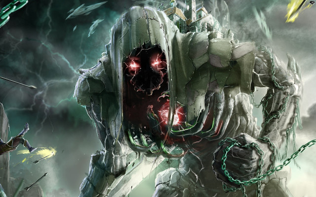 Giant robot red eye chain free wallpaper - medium preview image
