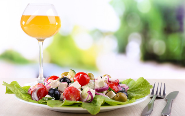 Salad wine plate fooder photography free wallpaper - medium preview image