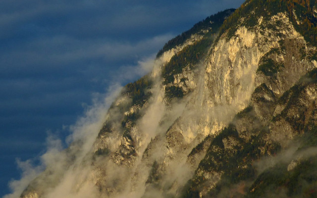 Mountain clouds plane landscape matte free wallpaper - medium preview image