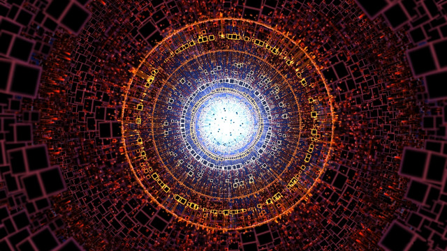 Mandelbrot fractal generative art city free wallpaper - medium preview image