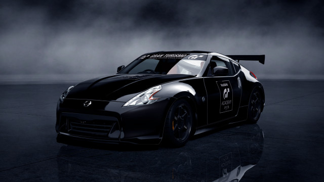 Black sports car white stripe #2 free wallpaper - medium preview image