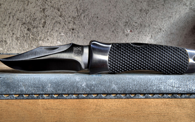 Knife table metal handle black free wallpaper - medium preview image