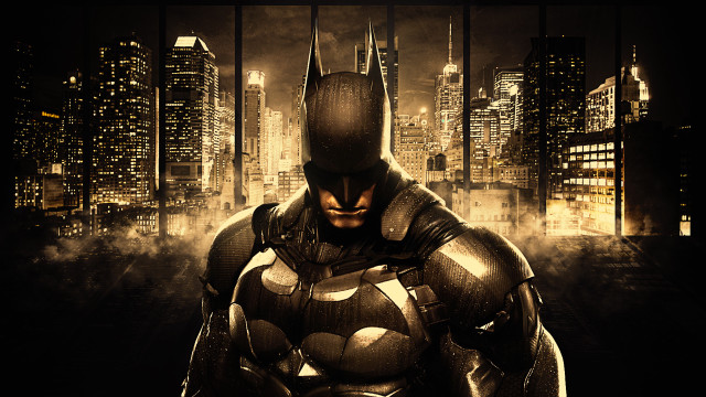 Batman cityscape night armor ruins free wallpaper - medium preview image