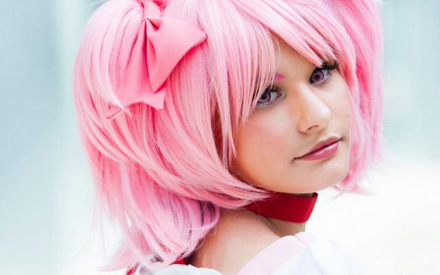 Pink hair aya goda anime free wallpaper - medium preview image