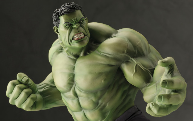 Green faced man fighting stance free wallpaper - medium preview image