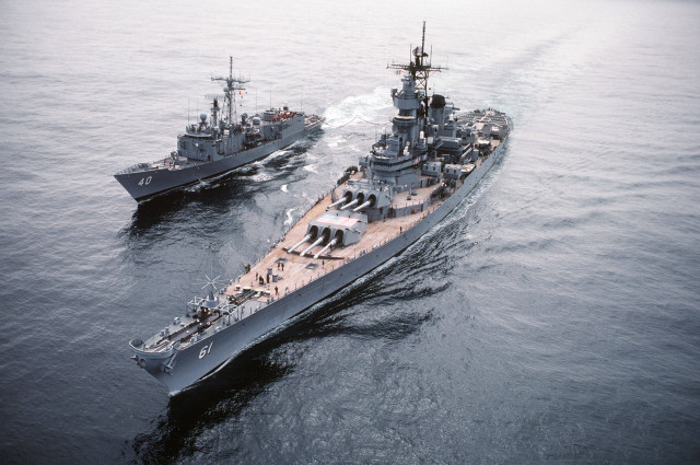 Ocean ships sunset tiltshift military free wallpaper - medium preview image