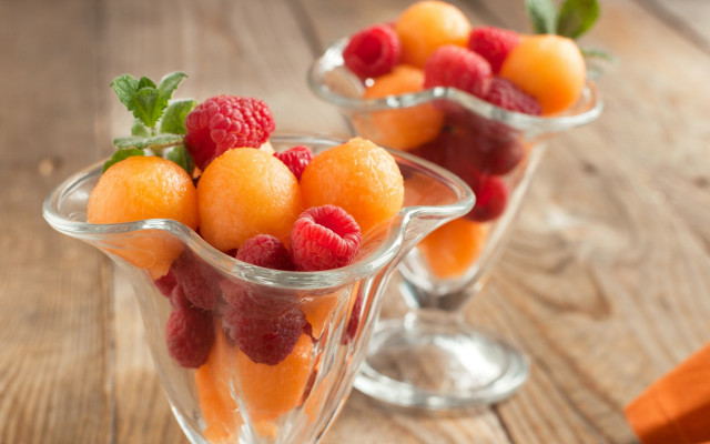 Couple glass vases fruit table free wallpaper - medium preview image