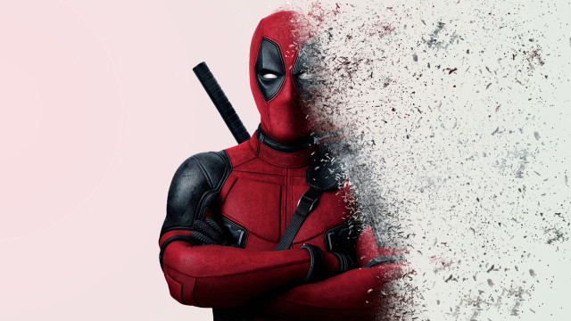 Deadpool knife pink background vfx free wallpaper - medium preview image