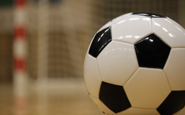 Soccer ball wooden floor net free wallpaper - medium preview image