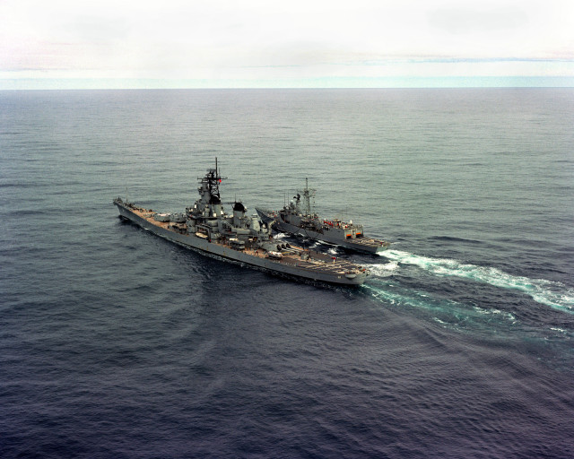 Large ship ocean smaller boat #3 free wallpaper - medium preview image