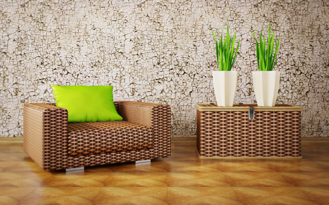 Chair table vases pillow floor free wallpaper - medium preview image