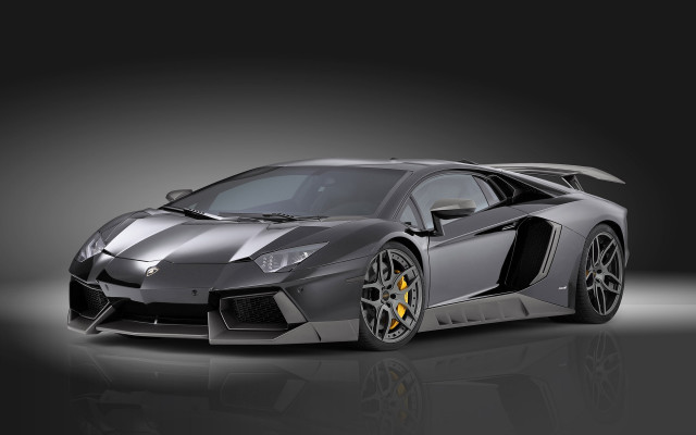 Grey sports car yellow wheels free wallpaper - medium preview image